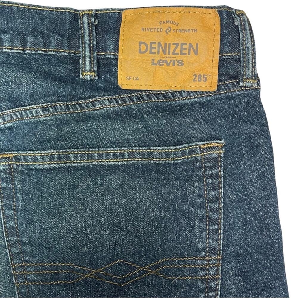 Denizen by Levi’s jeans denim 285 relaxed fit dark wash comfy stretch size 38 - Picture 3 of 5